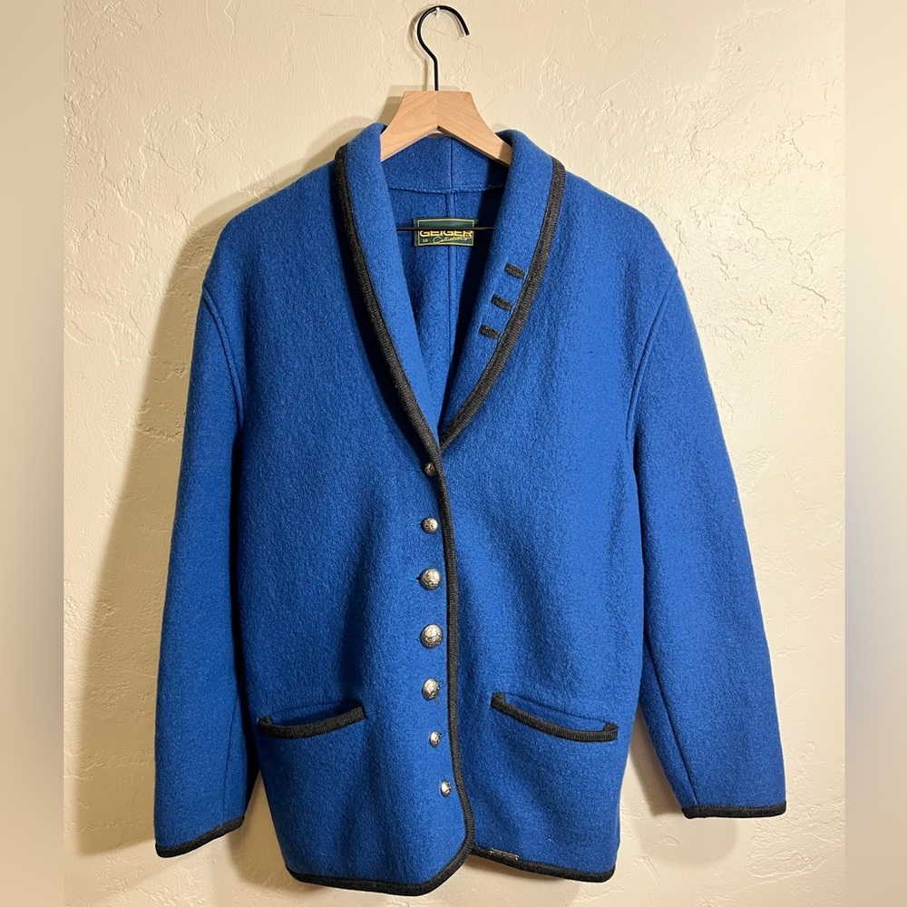 Vintage Authentic Austrian Wool Jacket by GEIGER Collections.